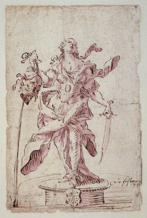 Judith mit dem Haupt des Holofernes a Joseph Anton Feuchtmayer
