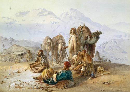 An Arab Encampment a Joseph-Austin Benwell