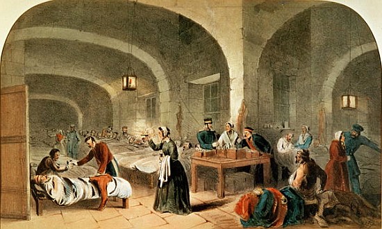 Sketch of a ward at the Hospital at Scutari, c.1856 a Joseph-Austin Benwell