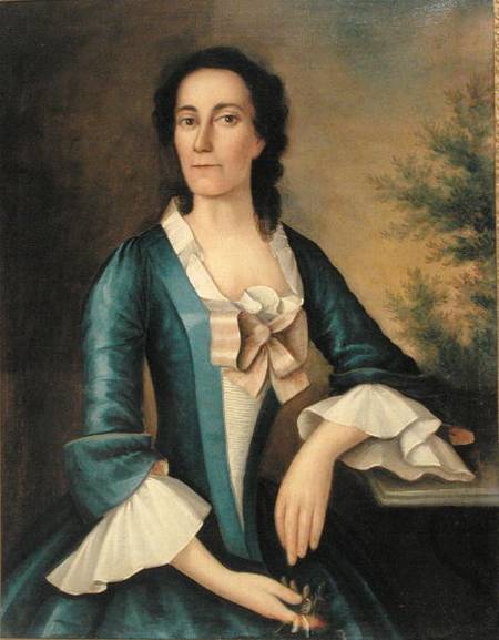 Portrait of Mrs Thomas Shippard (b.1718) a Joseph Badger