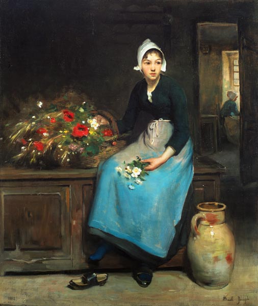 The Young Flower Seller a Joseph Bail