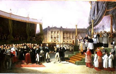 Inauguration of a Monument in Memory of Louis XVI (1754-93) by Charles X (1757-1836) at the Place de a Joseph Beaume