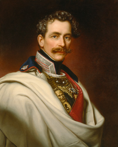 Portrait of the prince Karl of Bavaria (1797-1875) a Joseph Bernhardt