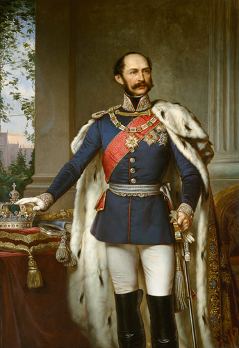 King Maximilian II.Joseph of Bavaria in general uniform. a Joseph Bernhardt