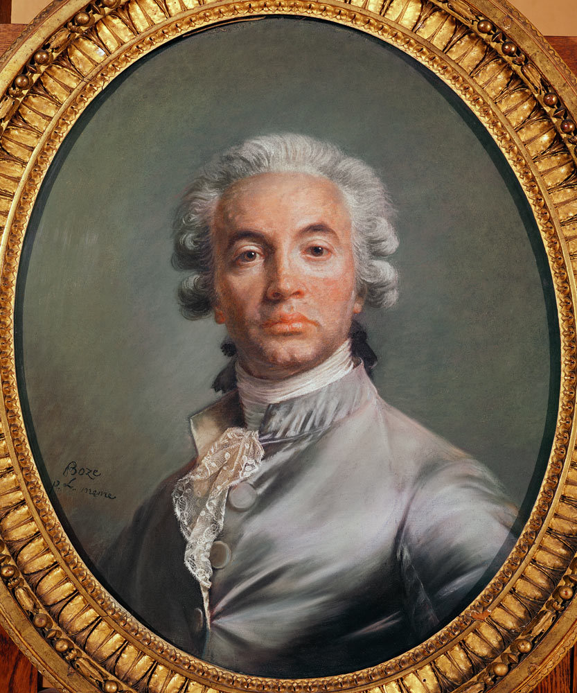 Self portrait (pastel on blue paper) a Joseph Boze