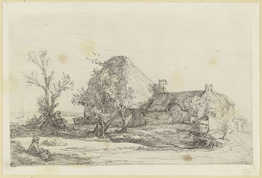 Rembrandts Landschaft mit dem Zeichner, seitenverkehrt a Joseph Bucher