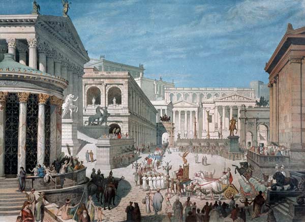 Roman life on the Forum a Joseph Bühlmann