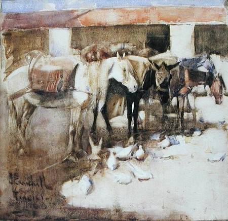 A Sangar in Morocco a Joseph Crawhall