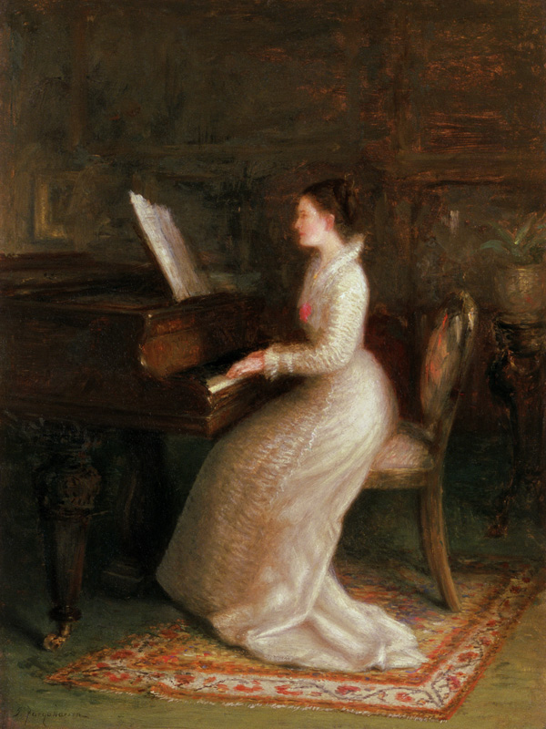 Lady at the Piano a Joseph Farquharson