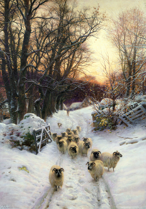 The Sun Had Closed the Winter's Day (oil on canvas) a Joseph Farquharson