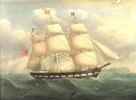 An English Square-Rigged Ship off the Coast a Joseph Heard