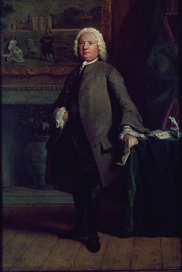 Portrait of Samuel Richardson (1689-1761) 1750 a Joseph Highmore