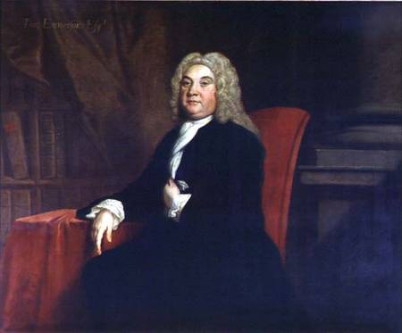 Portrait of Thomas Emerson (d.1745), a Governor of the Foundling Hospital a Joseph Highmore