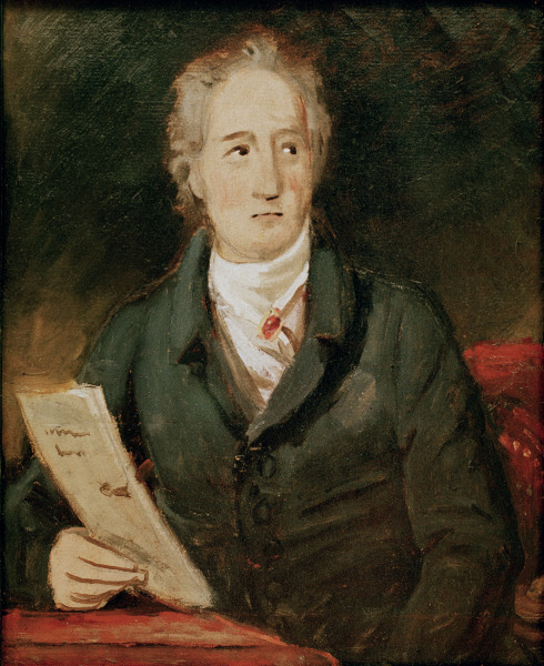 Goethe , Sketch by J.Stieler a Joseph Karl Stieler