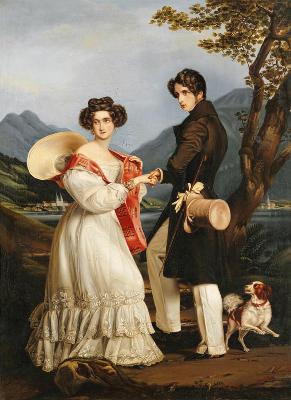 Duke Maximilian Joseph in Bavaria and Ludovika of Bavaria at Schloss Tegernsee