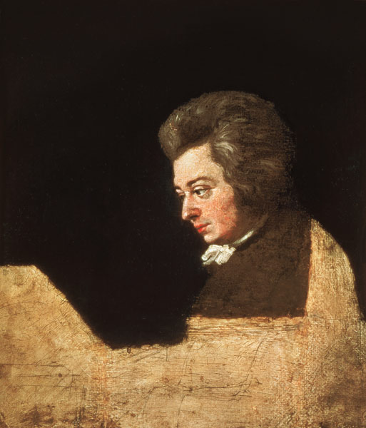 Portrait of Wolfgang Amadeus Mozart (1756-91) at the Piano a Joseph Lange