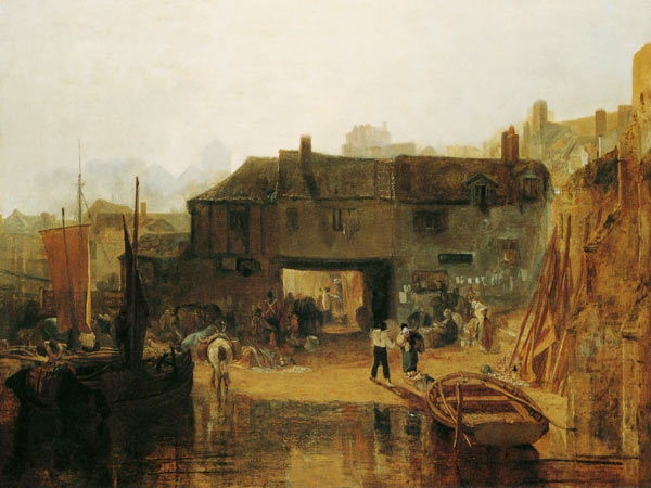 Saltash with the river ferry a William Turner