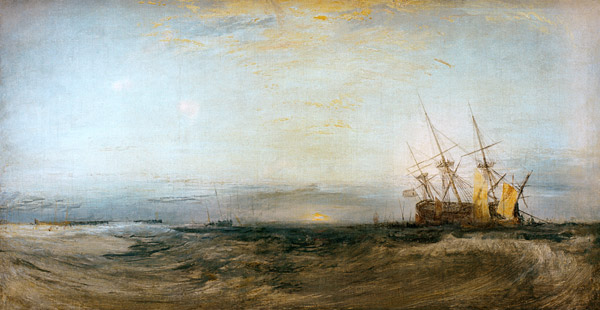 W.Turner, A Ship Aground a William Turner