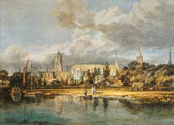 Christian Church, seen by the meadows a William Turner
