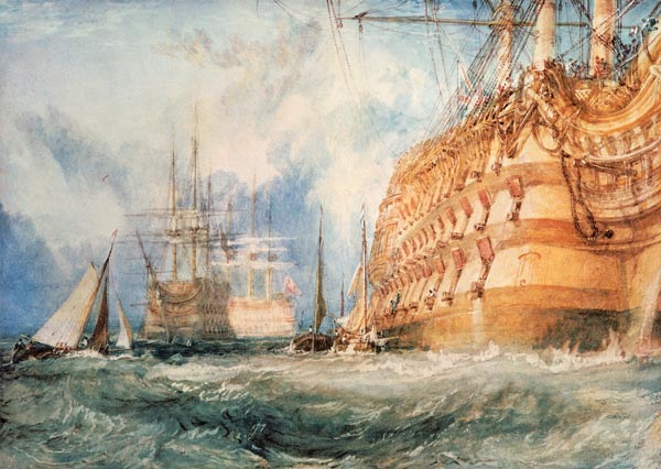 L'attrezzatura di una nave da guerra di ottimo a William Turner