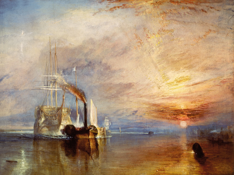 La valorosa Temeraire a William Turner