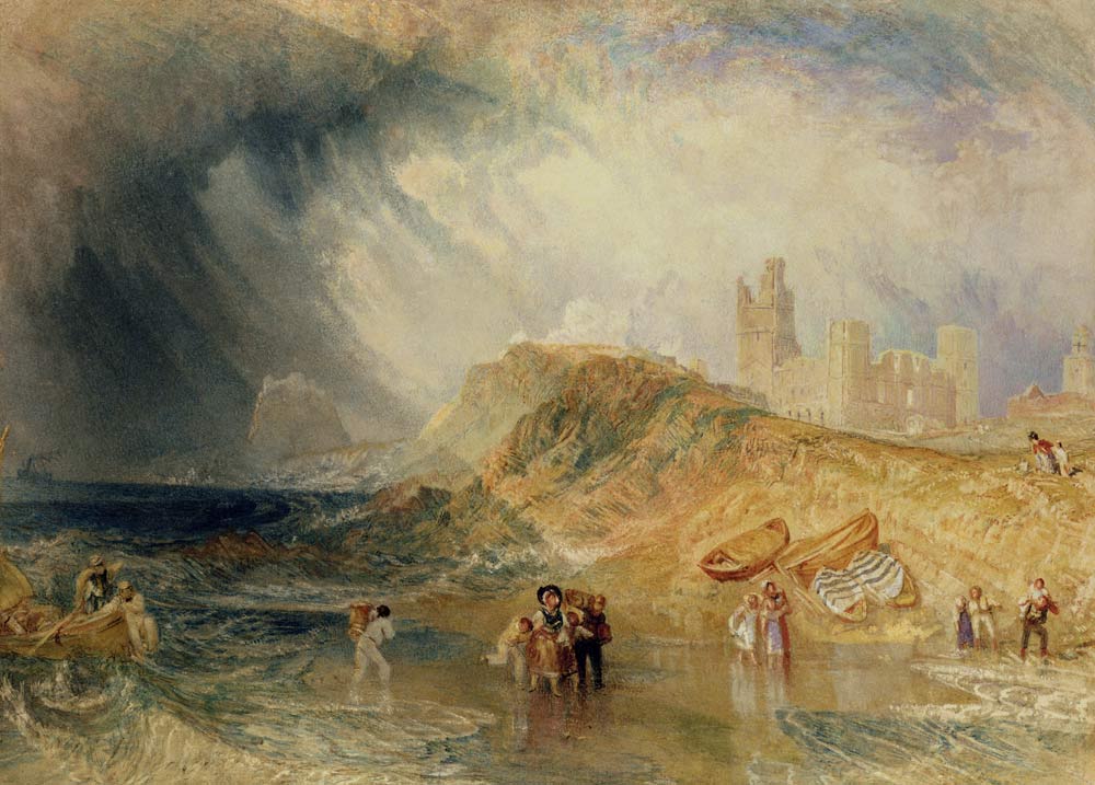 Holy Island, Northumberland a William Turner