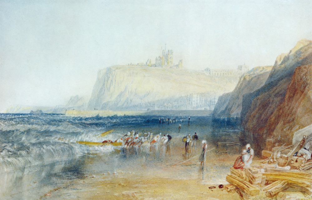 Coast at Whitby, Yorkshire a William Turner