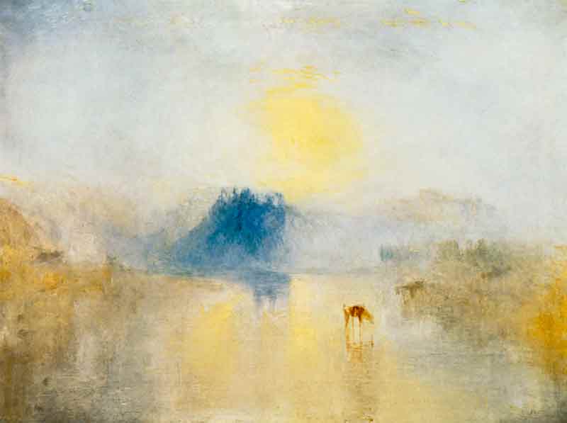 Il castello di Norham, Alba a William Turner