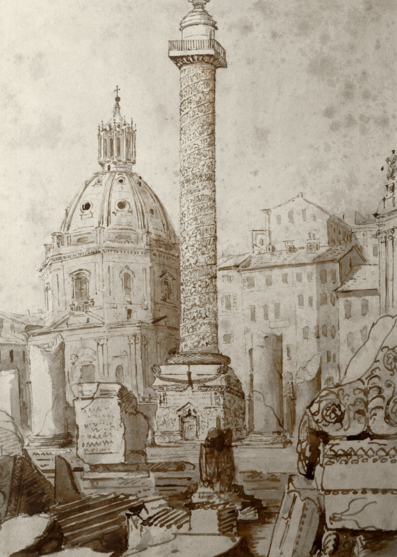 Rome / Trajan s Column / Turner / 1835 a William Turner