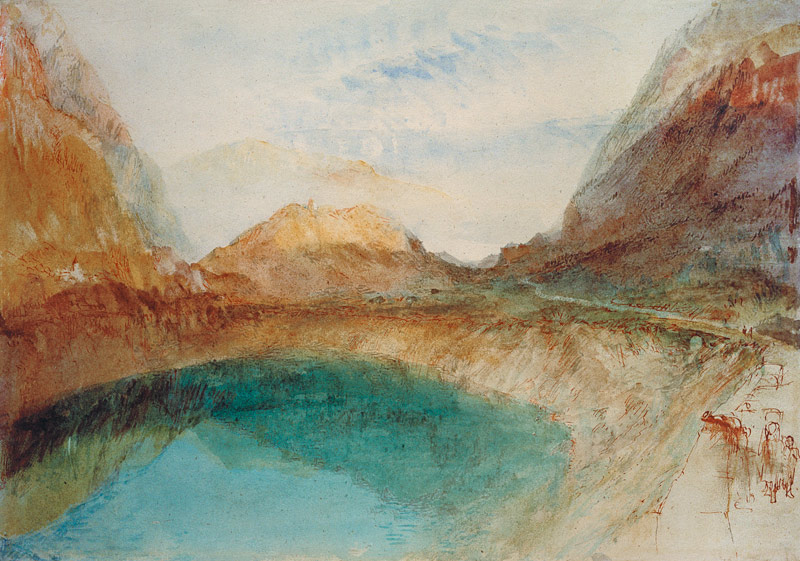 W.Turner, Lake in the Swiss Alps/Waterc. a William Turner