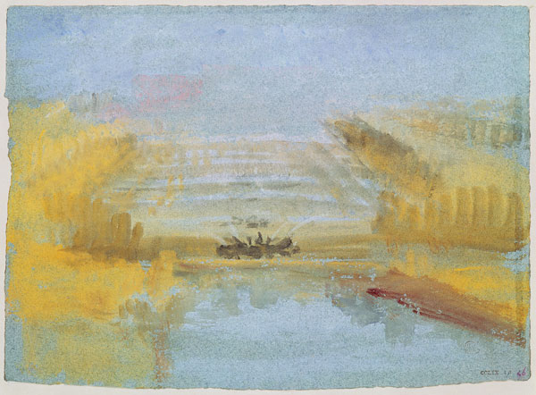 The Fountains at Versailles, 1826-33 a William Turner