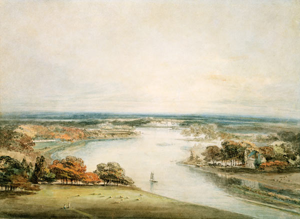 The Thames from Richmond a William Turner