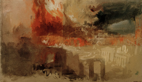 W.Turner / The Burning of Rome a William Turner