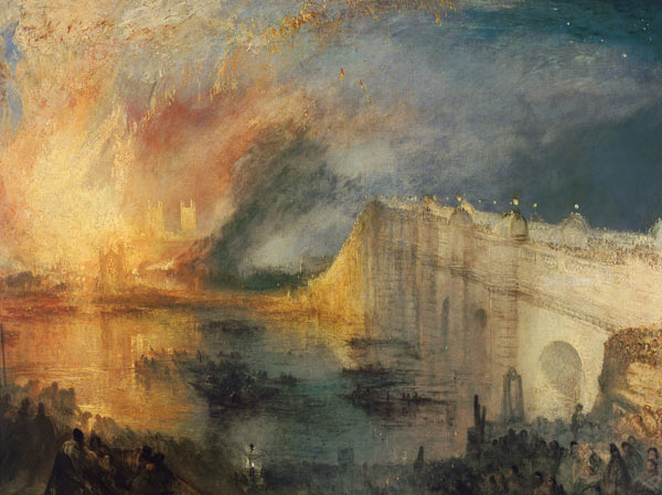 The Burning of the Houses of Parliament #1 a William Turner