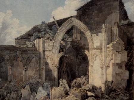Glastonbury Abbey a William Turner