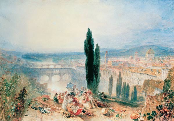 Florence from near San Miniato a William Turner