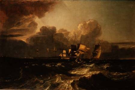 Ships Bearing up for Anchorage ('The Egremont Sea Piece') a William Turner