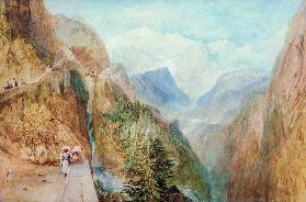 Montblanc von Fort Roch / W.Turner