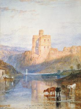Norham Castle illustration to Walter Scott of Marmion