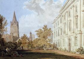 View of Christ Church Cathedral and the Garden and Fellows' Building of Corpus Christi College, Oxfo