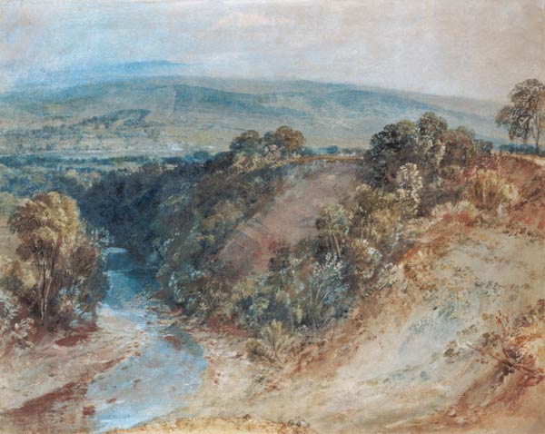 Valley of the Washburn, 1818 (w/c and gouache on paper) a William Turner