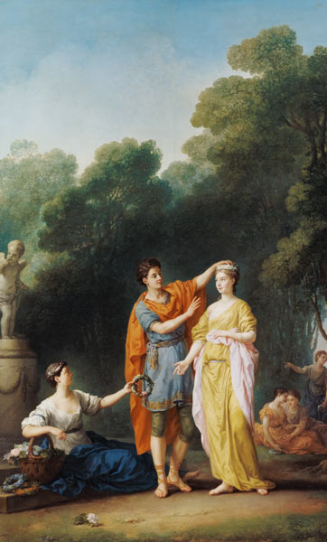 A Lover Crowning his Mistress a Joseph Marie Vien