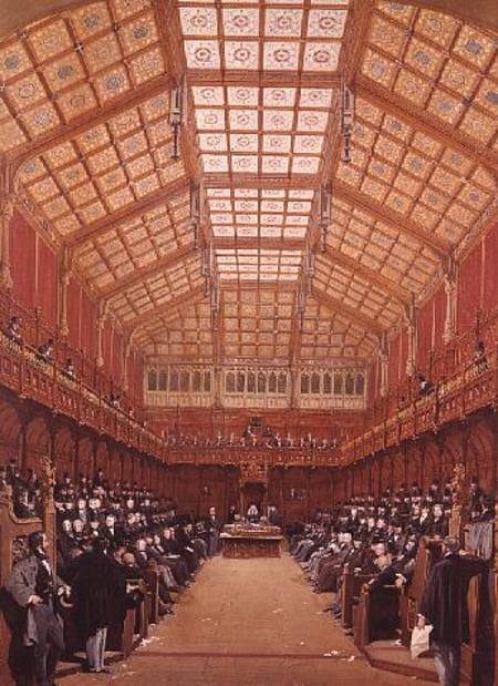 Interior of the House of Commons a Joseph Nash