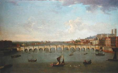 A View of the River Thames at Westminster Bridge a Joseph Nichols
