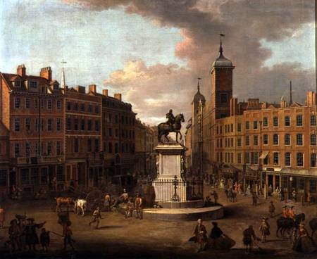 A View of Charing Cross and Northumberland House a Joseph Nickolls