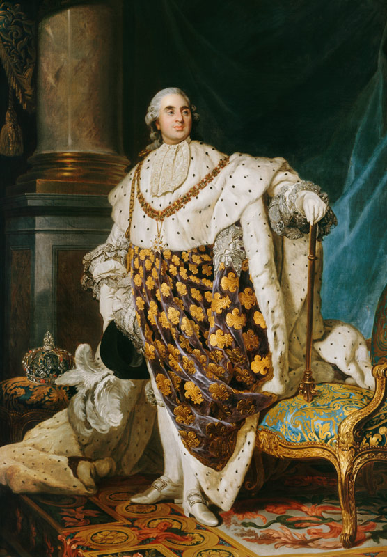 Louis XVI (1754-93) King of France in Coronation Robes a Joseph Siffred Duplessis