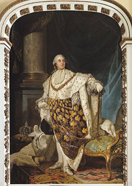 Louis XVI (1754-93) in Coronation Robes a Joseph Siffred Duplessis