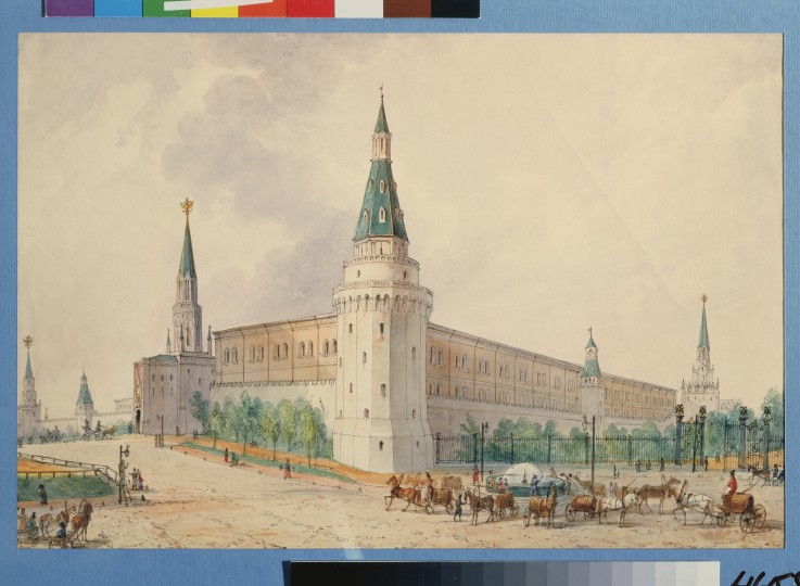 The Resurrection Square and the Alexander Garden in Moscow a Joseph Vivien