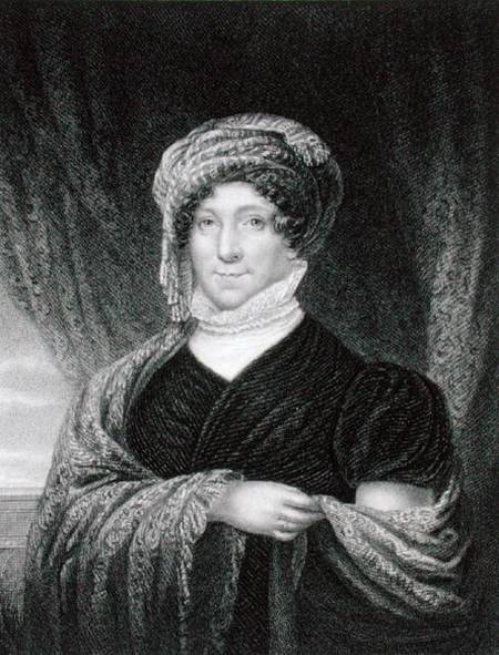 Dolly Madison (1772-1849) engraved by John Francis Eugene Prud'Homme (1800-92) after a drawing of th a Joseph Wood