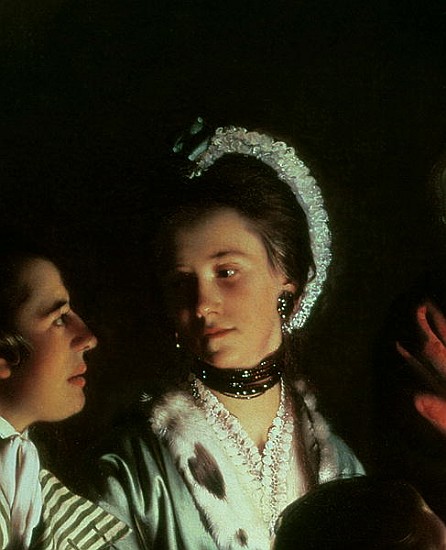 An Experiment on a Bird in the Air Pump, 1768 (detail of 5872) a Joseph Wright of Derby